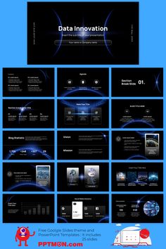 presentation design template Futuristic Powerpoint Template, Innovation Presentation Design, Futuristic Slide Design, Tech Powerpoint Design, Digital Presentation Design, Space Presentation Design, Futuristic Ppt, Powerpoint Graphic Design