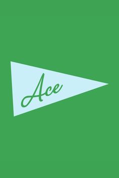 the ace logo on a green background