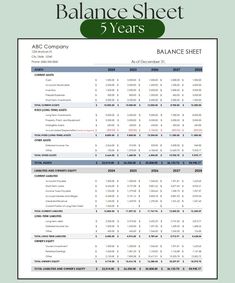 Balance Sheet, Balance Sheet Template, Simple Balance Sheet, Small Business Balance Sheet, Five Years Balance Sheet Projection, 5 Years - Etsy . Personal Balance Sheet, Balance Sheet Template, Accounting Education, Balance Sheet, Sheet Template, Financial Analysis, Finances Money, Business Leadership, Accounting And Finance