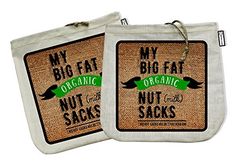 My Big Fat Organic Nut (milk) Sacks. Set of 2 Bags. Also known as Cheesecloth ( https://www.amazon.com/gp/bestsellers/kitchen/3737051/ ). Pot Noodle, Organic Nuts, Must Have Kitchen Gadgets, Nut Milk Bag, Food Strainer, Bagged Milk, Elderberry Syrup, Coffee Press