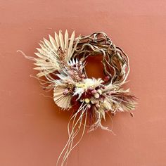 Boho Wreath | Handcrafted Wreath - The English Garden Large Grapevine Wreath, Dried Palm Leaves, Custom Wreath, Boho Wreath, Vine Wreath, Westlake Village, Woodland Hills, Thousand Oaks, Oak Park