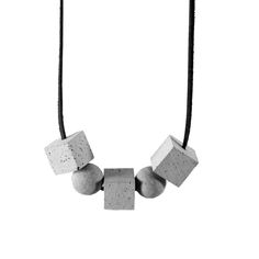 For city lovers.  Necklace CONNECTIONS  from INSIDE THE CITY collection inspired by architecture shapes.  Materials are concrete and natural leather. Every CELSIUS 273 jewelry is handmade and unique, created by CELSIUS 273 owner and designer Gerda Liu. Jewelry created from concrete material. CELSIUS 273 brand have special creative technology making concrete jewelry extremely light, non - allergic and strong. Our concrete is environmentally friendly. There is small scale concrete production. We w Minimalist Geometric Necklaces For Everyday, Gray Minimalist Jewelry For Everyday, Gray Minimalist Jewelry For Everyday Wear, Minimalist Gray Jewelry For Everyday, Architecture Jewelry, Architecture Shapes, Concrete Necklace, Concrete Ring, Architect Gift