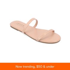 in stock Sandal Online, Beautiful Sandals, Journee Collection, Off White Color, Flat Sandals, Simple Style, Open Toe, Shoes Sandals, Shoes Heels