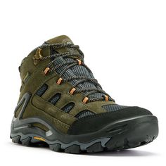 Green 6 inch Waterproof Hiking Shoes KS 5536 - Rock Rooster Footwear Inc Winter Hiking Boots, Adventure Shoes, Boots Timberland, Boots Shoe, Retro Backpack, Tire Tread, Mens Trail Running Shoes, Waterproof Hiking Shoes, Hiking Boots Women