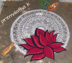 a drawing of a flower on the ground with words written below it that read premantaha k