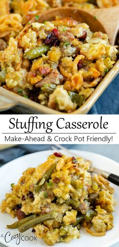 stuffing casserole is an easy and delicious side dish