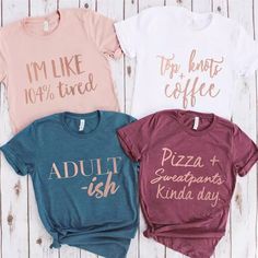 Cricut Shirt Ideas, Projets Cricut, Cricut Shirts, Diy Shirts, Shirts To Make, Casually Elegant, Cute Shirt Designs, Vinyl Shirts, Funny Mom Shirts