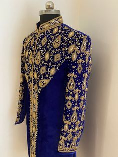 Mens Wear for Wedding Mens Ethnic Wear for Engagementmens | Etsy Mens Wear For Wedding, Velvet Sherwani, Mens Ethnic Wear, Groom Sherwani, Men's Ethnic Wear, Groom Looks, Nehru Jackets, Mens Wear, Sherwani