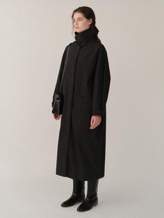 This trench coat amde with cotton and nylon blended fabirc offers a versatile style with a high neck and stand collar, allowing for various styling options.- Outer pockets for added convenience- Generous silhouette providing comfortable wear- Bio-washed finish for a modern look High Collar Jacket, Outfit Planner, Collar Jacket, Versatile Style, High Collar, Stand Collar, Fashion Inspo Outfits, Trench Coat, High Neck