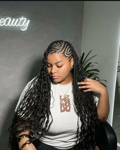 Trendy Braided Hairstyles, Ghana Braids Hairstyles, Hairstyles Trending, Lemonade Braids Hairstyles, Lemonade Braids, Braid Inspiration, Ghana Braids, Henna Hair