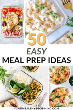 the top 50 easy meal prep ideas