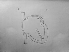 a drawing of an elephant with its trunk in the shape of a letter l on a piece of paper