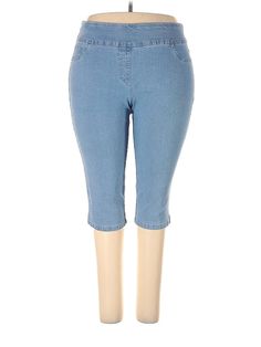 Ruby Rd. Jeggings Size: 18 Blue Bottoms - used. 78% COTTON, 20% POLYESTER, 2% SPANDEX, Light Wash, Capri, High Rise, Color Block | Ruby Rd. Jeggings - High Rise: Blue Bottoms - Size 18 Jeggings, Color Block, Womens Bottoms, Capri, Women Handbags, Ruby, High Rise, Spandex, Handbags