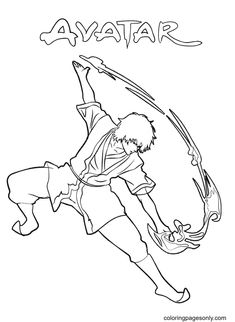 the avatar from avatar coloring page for avatar, which is also available as a printable version