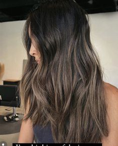 Brown Balayage On Dark Hair, Mushroom Brown Balayage, Balayage On Dark Hair, Mushroom Chocolate, Haircut 2024, Mushroom Brown, 2023 Hair, Colour Hair, Brunette Hair With Highlights