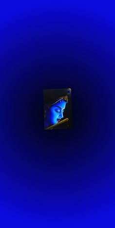 an image of a woman's face in the middle of a dark blue background