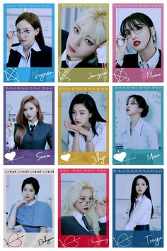 Twice Photocard, Suggested App, Photo Cards Diy, Love Mail, Lomo Card, Paper Dolls Book, Sticker Template, Kpop Posters, Kpop Groups