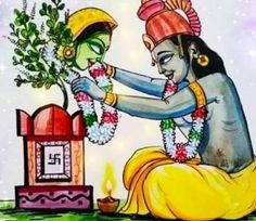 an image of a man giving flowers to a woman