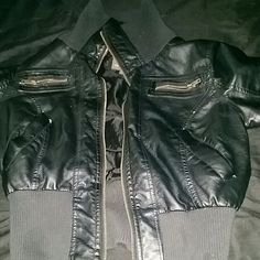 Black F21 Leather Jacket No Rips Or Stains A Little Tear On Of The Pocket Nwot. Forever 21 Jacket, Forever 21, Jackets & Coats, Leather Jacket, Jackets For Women, Leather, Women Shopping, Black, Color