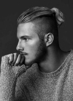 ponytail men hairstyles long hairstyle shaved male side undercut hair style cut popular tips simple mlp menshaircutstyle Undercut Ponytail, Viking Haircut, Alex Pettyfer, Undercut Men, Alexander Ludwig, Viking Hair, Travis Fimmel, Hair 2018, Classic Hairstyles