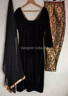 This is a made to order Salwar kameez.I craft it exclusively for my customers by using designer fine quality fabrics.I will only make it after you confirm your required size details.Handling time: Don't worry, just tell me, I will process it accordingly and deliver on or before a delivery date you mention.Size: This is custom made as per your size. Post your order I will send you a measuremnts reference sheet using which you can provide details required to make your outfit.Fabric and work:Top ka Punjabi Salwar Suits Patiala, Brocade Salwar, Velvet Kurti, Suit Dupatta, Pakistani Lehenga, Girls Party Wear, Designer Punjabi Suits, Kurti Design, Reference Sheet