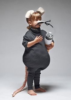 Rat Costume Diy, Hipster Halloween Costume, Diy Karneval, Rat Costume, Diy Carnival, Baby Kostüm, Mouse Costume, Diy Kostüm, Diy Halloween Costume