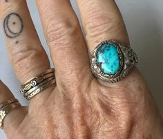 Antique 800 Silver Turquoise Floral Scrollwork Ring, Size 7-ish - Etsy Antique Oval Turquoise Ring Hallmarked, Antique Turquoise Anniversary Ring, Vintage Hallmarked Turquoise Ring, Vintage Turquoise Oval Cabochon Ring For Anniversary, Vintage Oval Cabochon Turquoise Ring For Anniversary, Antique Turquoise Cabochon Ring For Wedding, Vintage Turquoise Oval Cabochon Ring, Antique Turquoise Engraved Jewelry, Antique Blue Turquoise Ring For Anniversary