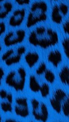 an animal print pattern is shown in blue and black