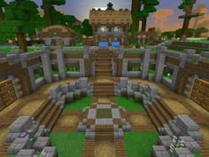 an image of a very nice looking house in minecraft