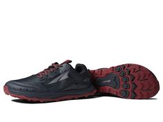 Altra Footwear Lone Peak 6 - Men's Shoes : Black/Gray : Achieve great comfort while completing your trail running session wearing the Altra Footwear Lone Peak 6 shoes. Textile and synthetic upper. Textile lining. Removable textile insole. Mid-Level cushion support for optimal energy and comfort. Altra EGO midsole for responsive, smooth ride. Pull tab on the back and tongue for easy on/off. Padded collar and tongue for added comfort. Lace-up closure for a snug fit. Round toe. MAXTRAC outsole with Low-top Trail Running Shoes With Boost Midsole For Training, Gore-tex Sneakers With Shock Absorption For Errands, Shock Absorption Gore-tex Sneakers For Casual Wear, Casual Trail Running Shoes With Boost Midsole, Technical Gore-tex Trail Running Shoes, Low-top Technical Trail Running Shoes, Technical Walking Shoes With Boost Midsole, Dynamic Waterproof Running Shoes For Training, Technical Breathable Walking Shoes For Running