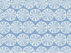 a blue and white pattern with circles