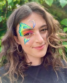 A little butterfly experiment from yesterday 🩷🦋 . . . #facepaint #facepainting #makeupideas #editorialmakeup #avantgardemakeup #facepaintbutterfly #butterflyfacepaint #butterfly #butterflies🦋 #art #painting #butterflypainting #smallbusiness #artbusiness #eventorganizer #partyideas #festival #festivalmakeup #raveoutfit Butterfly Experiment, Face Painting Butterfly, Face Paint Easy, Festival Face Paint, Painting Butterfly, Paint Makeup, Festival Face, Paint Easy