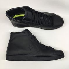 Thank You For Checking Out My Item! New Without Tags Converse Mens 11 Wo 12.5 All Star Player Pl 76 Mid 155334c See Photos For Accurate Display Of Condition. If You Need Any Additional Photos Or Measurements Taken, Please Feel Free To Send Me A Message. Thank You For Your Business Sharing Is Caring Classic Black High-top Sneakers With Perforations, Black Leather High-top Sneakers With Perforations, Converse Leather High-top Sneakers For Sports, Mid-top Leather Slip-resistant Sneakers, Black Leather Converse High-top Sneakers, Leather Converse, Shoes Converse, Sharing Is Caring, Converse Shoes