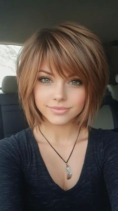 27 Stunning Layered Stacked Bob Haircut Ideas You Need to Try Right Now Inverted Wavy Bob Hairstyles, Bob With Layers Around Face, Fall Haircuts 2024 Short, Reverse Bob Haircut Short, Short Layers Short Hair, Choppy Bob Haircuts For Fine Hair, Angled Layered Bob, Sassy Bob Haircut, Short Asymmetrical Bob