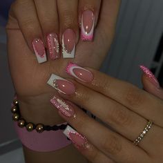 Nail Designs Almond, Acrylic Nails Almond Shape, Romantic Nails, Smink Inspiration, Girly Acrylic Nails, Dope Nail Designs, Almond Shape