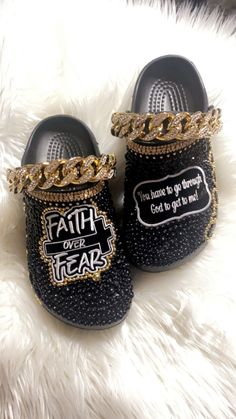 Biblical Crocs Bling Crocs Shoes Diy, Customized Crocs Shoes, Designer Crocs, Jewel Shoes, Bedazzled Shoes Diy, Bling Crocs, Crocs Ideas, Bedazzled Shoes, Custom Crocs