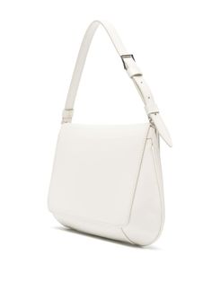 Looking for that perfect everyday bag that says "effortlessly chic"? Crafted from the finest calf leather, this piece is all about understated elegance with a playful twist. It's the kind of bag that makes you feel like you've stepped out of a fashion magazine, but without all the fuss. Eggshell white calf leather with a smoothing finish Logo-engraved silver-tone hardware Tonal stitching with a debossed logo on the front Foldover top with magnetic fastening for easy access Interior features a ha Eggshell White, Engraved Plaque, Debossed Logo, Amina Muaddi, Silver Engraving, Crossbody Tote, Leather Logo, Everyday Bag, Leather Gloves