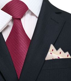 Main: Burgundy Tie with Accenting Square Burgundy Standard Tie For Black Tie Events, Burgundy Standard Tie For Business, Burgundy Semi-formal Suit And Tie Accessories, Burgundy Business Tie, Classic Burgundy Ties For Formal Occasions, Classic Burgundy Ties For Business, Classic Burgundy Suit And Tie Accessories For Formal Occasions, Formal Burgundy Tie, Formal Burgundy Standard Tie