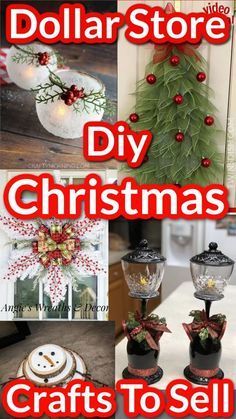 dollar store diy christmas crafts to sell