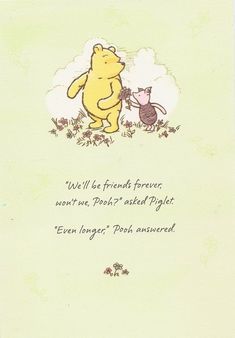 a winnie the pooh birthday card with an image of a cat and mouse on it