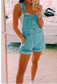 Jumpsuit Outfit Casual, Teenage Outfits, Overall Outfit, Overalls Outfit, Bodycon Jumpsuit, Teenager Outfits, Fashion Weeks, Outfits Casual