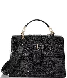 BRAHMIN Melbourne Collection Hallie Satchel Bag | Dillard's Handbag Care, Structured Bag, Medium Sized Bags, Leather Shops, Wallet Accessories, Satchel Bag, New Handbags, Leather Cover, Leather Satchel