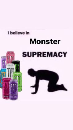 an ad for the brand monster is shown