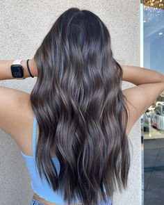 Dark Brown Hair Ideas, Brown Hair Ideas, Hair Ideas For Women, Cool Blonde Hair Colour, Western Hair, Brown Hair Extensions, Wedding Hair Colors, Black Hair Balayage