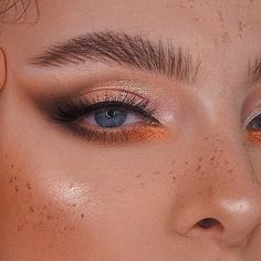 Orange Bridal Makeup, Matte Make Up, Mekap Mata, Fall Makeup Looks, Smink Inspiration, Makeup Mistakes, Makijaż Smokey Eye, Eye Makeup Designs