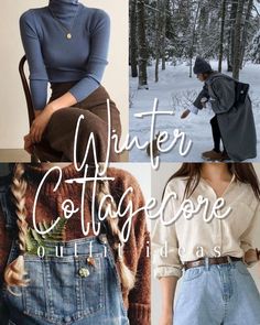 29 Cozy Cottagecore Winter Outfits - ljanestyle Cottage Outfits Winter, Cottagecore Aesthetic Fashion Winter, Fall Outfits Romantic, Boho Winter Dress Outfit, Cottagecore Fashion Over 40, Fall Wardrobe Aesthetic, Casual Cottagecore Outfits Winter, Cottagecore Rainy Day Outfit, Cottage Outfit Winter