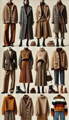 Oversize Winter Coat, Oversized Coat Women, Cool Tone Winter Outfits, 2024 Fall Color Palette, Skirt With Vest Outfits, Chunky Loafers Outfit Winter, Trend Winter Outfit 2024, Fall Color Palette Outfits, Sweater And Midi Skirt Outfit