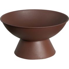 a brown bowl sitting on top of a table