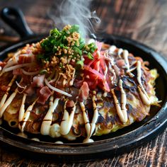 Osaka-style Okonomiyaki Okonomiyaki Sauce, Bonito Flakes, Japanese Pancake, As You Like It, Tasty Pancakes, Family Meals