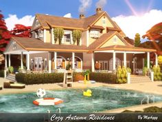 Cozy Autumn Home, Sims Lots, Sims Love, The Sims 4 Lots, Sims 4 Bedroom